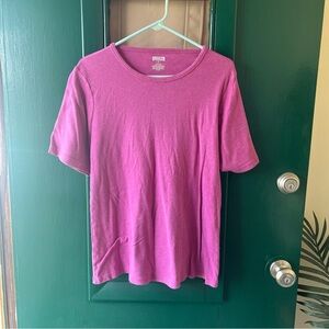Duluth Trading Co Magenta Short Sleeve Tee